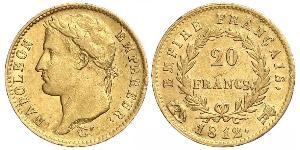 20 Franc Primer Imperio francés (1804-1814) Oro Napoleón Bonaparte(1769 - 1821)