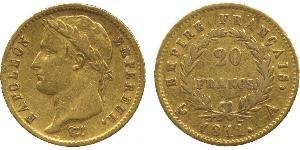 20 Franc Primer Imperio francés (1804-1814) Oro Napoleón Bonaparte(1769 - 1821)