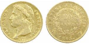 20 Franc Primer Imperio francés (1804-1814) Oro Napoleón Bonaparte(1769 - 1821)