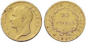 20 Franc Primer Imperio francés (1804-1814) Oro Napoleón Bonaparte(1769 - 1821)