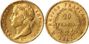 20 Franc Primer Imperio francés (1804-1814) Oro Napoleón Bonaparte(1769 - 1821)
