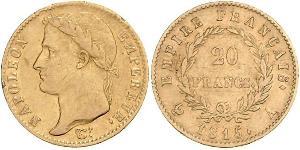 20 Franc Primer Imperio francés (1804-1814) Oro Napoleón Bonaparte(1769 - 1821)