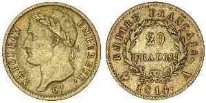 20 Franc Primer Imperio francés (1804-1814) Oro Napoleón Bonaparte(1769 - 1821)