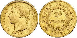 20 Franc Primo Impero francese (1804-1814) Oro Napoleone Bonaparte(1769 - 1821)