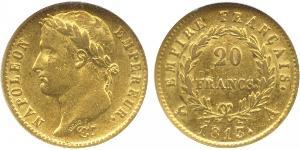 20 Franc Primo Impero francese (1804-1814) Oro Napoleone Bonaparte(1769 - 1821)