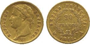 20 Franc Primo Impero francese (1804-1814) Oro Napoleone Bonaparte(1769 - 1821)