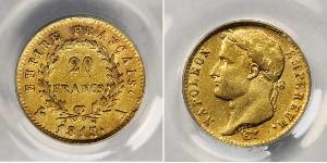 20 Franc Primo Impero francese (1804-1814) Oro Napoleone Bonaparte(1769 - 1821)