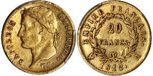 20 Franc Primo Impero francese (1804-1814) Oro Napoleone Bonaparte(1769 - 1821)