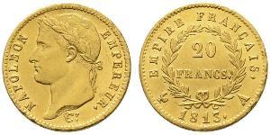 20 Franc Primo Impero francese (1804-1814) Oro Napoleone Bonaparte(1769 - 1821)