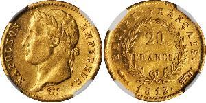 20 Franc Primo Impero francese (1804-1814) Oro Napoleone Bonaparte(1769 - 1821)