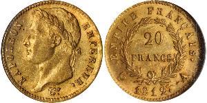 20 Franc Primo Impero francese (1804-1814) Oro Napoleone Bonaparte(1769 - 1821)