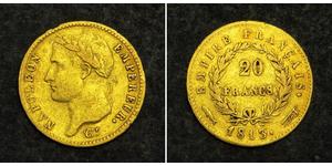 20 Franc Primo Impero francese (1804-1814) Oro Napoleone Bonaparte(1769 - 1821)