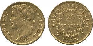 20 Franc Primo Impero francese (1804-1814) Oro Napoleone Bonaparte(1769 - 1821)