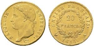 20 Franc Primo Impero francese (1804-1814) Oro Napoleone Bonaparte(1769 - 1821)