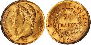 20 Franc Primo Impero francese (1804-1814) Oro Napoleone Bonaparte(1769 - 1821)