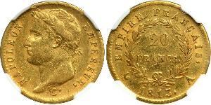 20 Franc Primo Impero francese (1804-1814) Oro Napoleone Bonaparte(1769 - 1821)