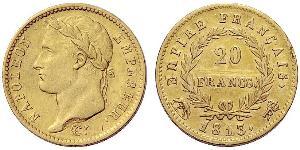 20 Franc Primo Impero francese (1804-1814) Oro Napoleone Bonaparte(1769 - 1821)