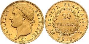 20 Franc Primo Impero francese (1804-1814) Oro Napoleone Bonaparte(1769 - 1821)