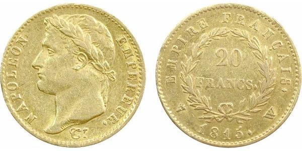 20 Franc Primo Impero francese (1804-1814) Oro Napoleone Bonaparte(1769 - 1821)