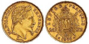 20 Franc Secondo Impero francese (1852-1870) Oro Napoleone III (1808-1873)