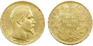 20 Franc Secondo Impero francese (1852-1870) Oro Napoleone III (1808-1873)