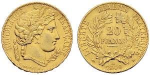 20 Franc Segunda República Francesa (1848-1852) Oro 