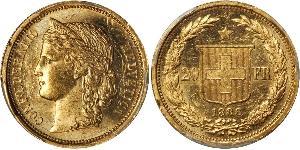 20 Franc Suiza Oro 