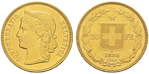 20 Franc Suiza Oro 