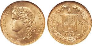 20 Franc Suiza Oro 