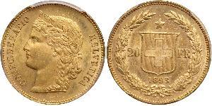 20 Franc Suiza Oro 