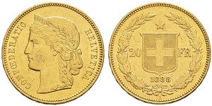 20 Franc Suiza Oro 