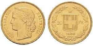 20 Franc Suiza Oro 