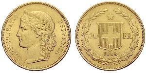 20 Franc Suiza Oro 