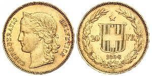 20 Franc Suiza Oro 