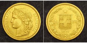 20 Franc Suiza Oro 