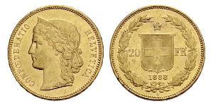 20 Franc Suiza Oro 