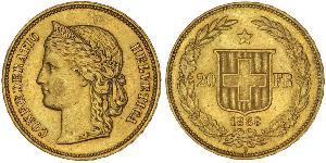 20 Franc Suiza Oro 