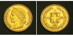 20 Franc Suiza Oro 