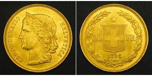 20 Franc Suiza Oro 