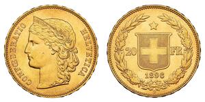 20 Franc Suiza Oro 