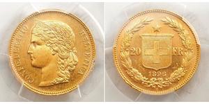 20 Franc Svizzera Oro 