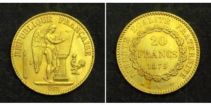 20 Franc Terza Repubblica francese (1870-1940)  Oro 