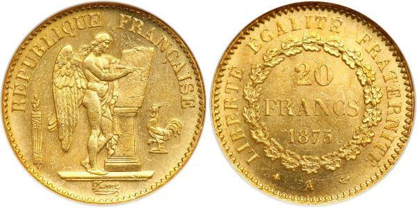20 Franc Terza Repubblica francese (1870-1940)  Oro 