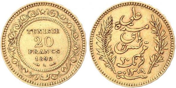 20 Franc Tunisia Oro 