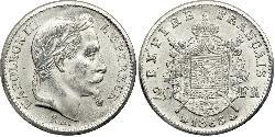 20 Franc Second Empire (1852-1870) Platine Napoleon III (1808-1873)