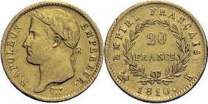 20 Franc 法兰西第一帝国 (1804 - 1814) 金 拿破仑一世(1769 - 1821)