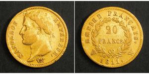 20 Franc 法兰西第一帝国 (1804 - 1814) 金 拿破仑一世(1769 - 1821)
