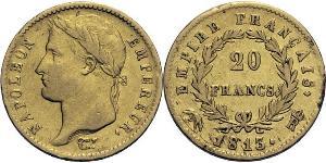 20 Franc 法兰西第一帝国 (1804 - 1814) 金 拿破仑一世(1769 - 1821)