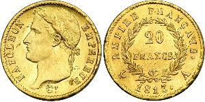 20 Franc 法兰西第一帝国 (1804 - 1814) 金 拿破仑一世(1769 - 1821)