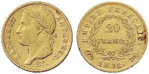 20 Franc 法兰西第一帝国 (1804 - 1814) 金 拿破仑一世(1769 - 1821)